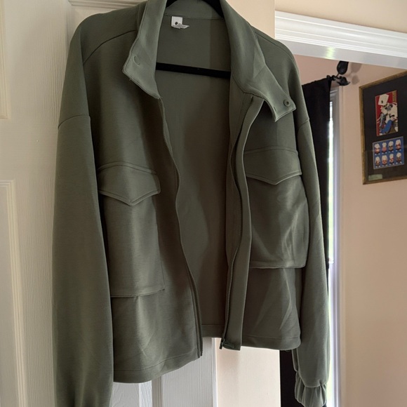 Yogalicious Jackets & Blazers - Yogalicious sage green Zip Jacket